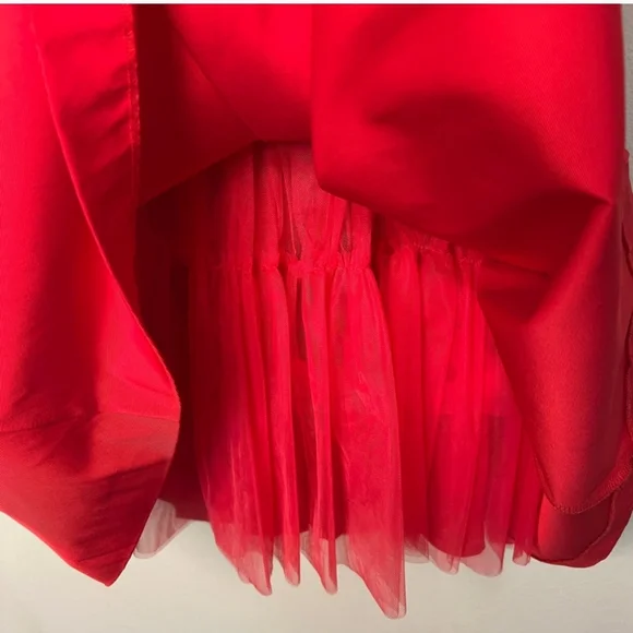 🎉HP🎉 J. Crew A-Line Holiday Red Spaghetti Strap Dress With Velvet Sash - 4 - Picture 13 of 15